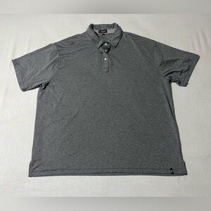 Rafter C Mens 2XL‎ Polo Shirt Performance Pearl Snap And Button Gray XXL